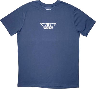 Aerosmith - Mini Wings Logo Heren T-shirt - S - Blauw