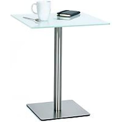 Bijzettafel, B 450 x P 450 x 500 mm, glazen blad