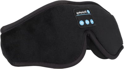 Dailygoods - Slaapkoptelefoon - Draadloze Bluetooth Muziek Oogmasker - HD-stereoluidsprekers - Geschikt voor Zijslapers - Ideaal voor Slapeloosheid en...