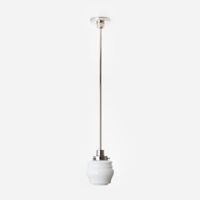 Hanglamp Bloemknop 20's Nikkel - Art Deco Trade