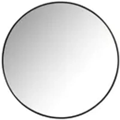 Aquazuro Klassieke Badkamerspiegel Napoli - Rond - Zwart - Ø50 Cm
