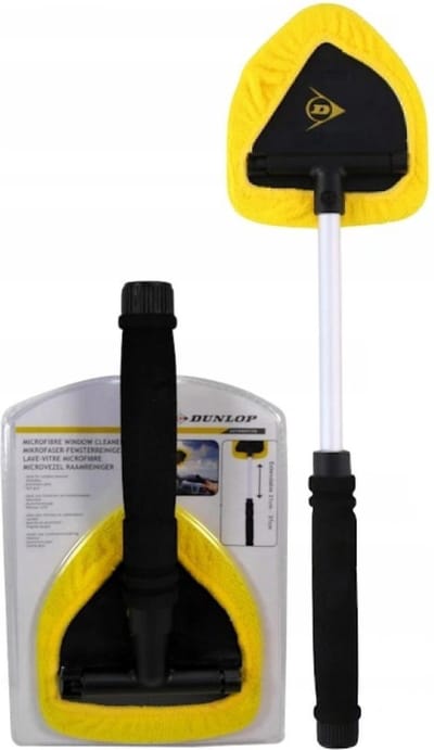 Dunlop Window Wiper Extendable DL - Uitschuifbare Ruitenwisser 28-47cm - Verstelbare Lengte - Handige Grip voor Comfortabel Gebruik - Geschikt voor Autoruiten en Spiegels - Zwart