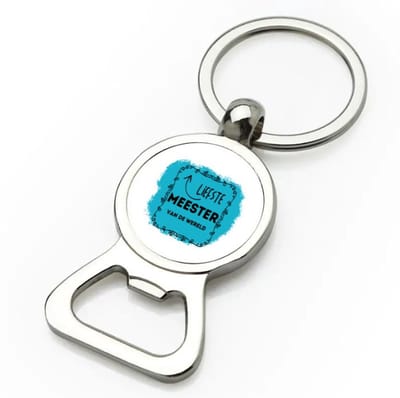 Akyol - liefste meester van de wereld flesopener - Meester - de liefste meester - verjaardag - cadeautje voor meester - meester artikelen - kado - geschenk - 9 bij 3 cm