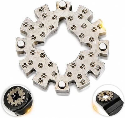 Universele adapter voor oscillerende zaagbladen, multicutter adapter voor diverse merken, compatibel met schacht, veelzijdig en robuust, ideaal voor klussen en renovaties