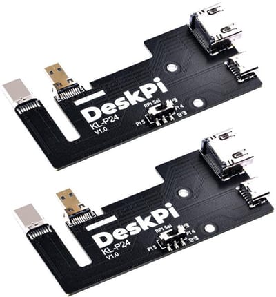 Allecto - Micro Hdmi naar HDMI-adapterbord - Raspberry Pi 5 - DeskPi