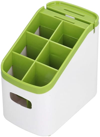 Vt products - Bestekhouder - Bestekafdruiprek - Antislip - Lichtgewicht - Keukengereihouder - Praktische afvoer voor keuken en badkamer