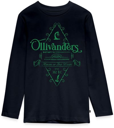 Harry Potter Olivanders Winkel Groen Logo Premium T-Shirt Tiener Lang