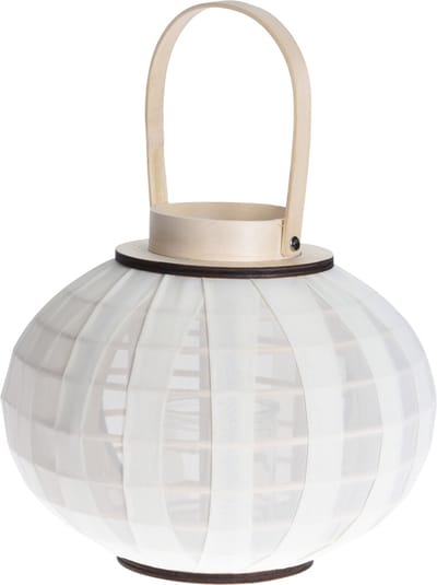 Lantaarn -windlicht - off white - decoratie woonkamer - met ledkaars - woondecoratie woonkamer