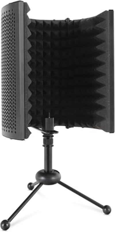 Verstelbaar Tafelstatief met Microfoon Absorber en Diffuser voor Podcast en Studio