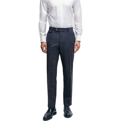 Boss Heren H-Genius Slim Broek (Donkerblauw)