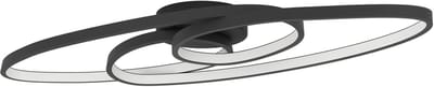 EGLO Gianella Plafondlamp - LED - Aluminium|Staal|Kunststof - Zwart|Wit