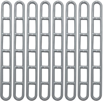 Dailygoods- Ladderbanden 8 Stuks - Extra Sterk - Verstelbaar - Outdoor Camping - Tenten - Plastic Accessoires - 22x2.5 cm - Tentstokken