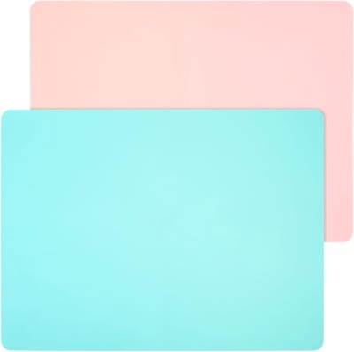 Creatieve Knutselset voor Kinderen, 40 x 30 cm, 2 Stuks, Antislip Siliconen Placemat, Duurzaam en Veilig Materiaal
