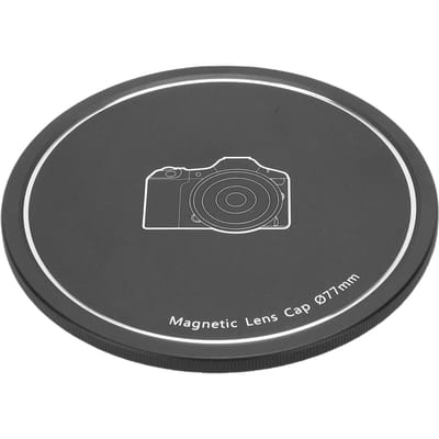 Objectif 77mm  Alliage d'Aluminium Magnétique et à Filetage  Objectif ive  Cache pour Appareil Photo sans Miroir
