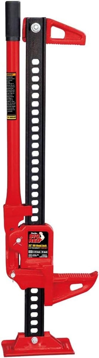 Off Road Krik - Utility Farm Jack - Zwaar Tillen - 3 Ton Capaciteit - 33 Inch - Rood