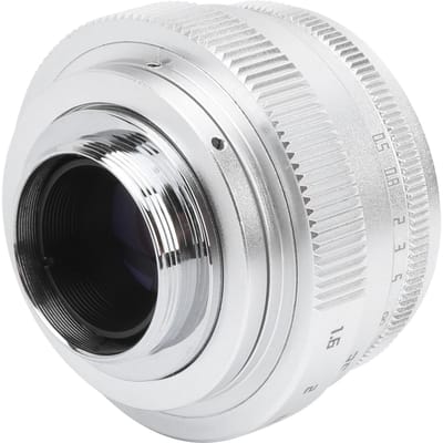 35mm F1.6 C-Mount Groot Diafragma Handmatige Vaste Focus Portret Camera Lens Accessoirezilver zilver