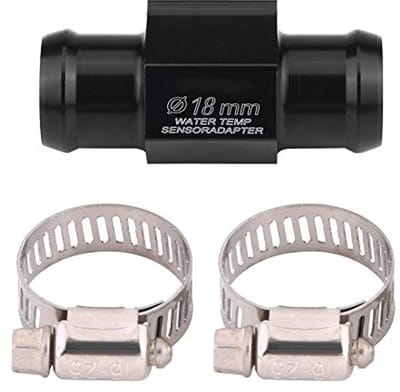 Watertemperatuur Temperatuursensor Adapter voor Motorfietsen - Aluminium Verbindingspijp 18mm