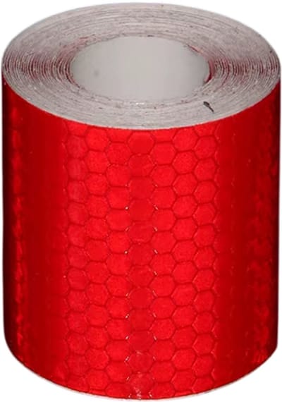 3M Reflecterende Auto Stickers – Waterdichte Zelfklevende Veiligheidstape, Sterke Reflecterende Strip, Zichtbaarheidstape voor Truck, Auto en Vrachtwagen - Rood