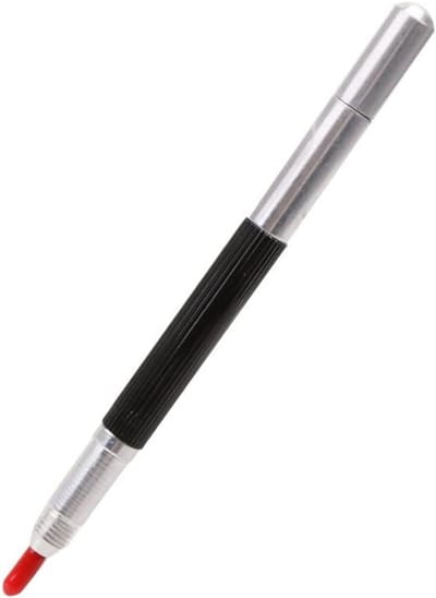 Graveerpen - Kraspen - Objecten Markeren - Tweekoppige Punt - Als Afbeelding - Zilver