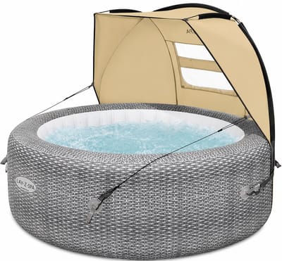 SPA Zonnedak – Spa Overkapping – Jacuzzi Zonneluifel – UV-Bescherming – Geschikt voor Opblaasbare Spa en Hot Tub – 183 x 94 x 109 cm