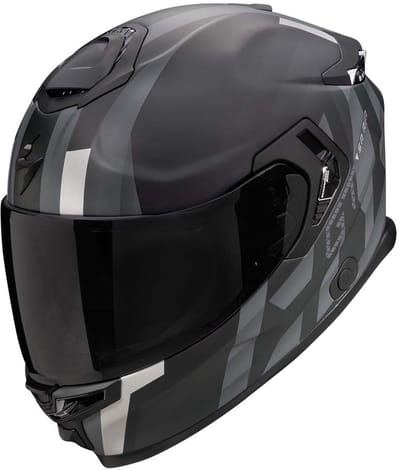 Scorpion EXO-GT SP AIR Touradven Mat Zwart Zilver Integraalhelm - Helm