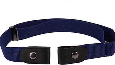 Knaak Elastische Riem zonder Gesp - Blauw - One Size - Rekbaar tot 95 cm - Unisex - 1 stuk