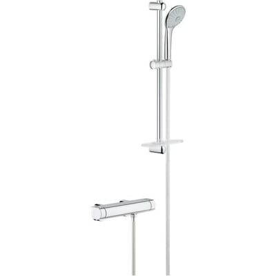 Grohe Grohtherm 2000 thermostatic shower mixer with shower set 34195001