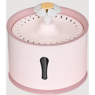 Pet Smart Waterdispenser Circuleert Automatisch Levend Water Drinkwater Zuiveringsfilter Kat Bas Water Voerbak Waterbak Combinatie 19.3*19.3*14.8cm gray