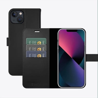 Valenta - Book Case - Zwart - Apple iPhone 14 Plus - Leer