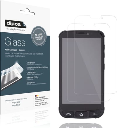 dipos – 2x Pantserfolie geschikt voor Olympia Neo Mini | 9H Screenprotector