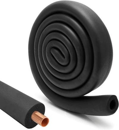 Buisisolatie Rubber - Schuim Isolatie Slang - Leidingen Isoleren - UV-bestendig Waterafstotend - 1.8 m lang 16 mm - Zwart