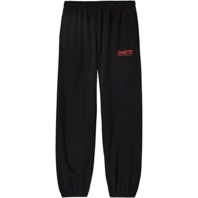 Gebroken witte graffiti Arrow Crew Design slanke zwarte joggingbroek met manchetten