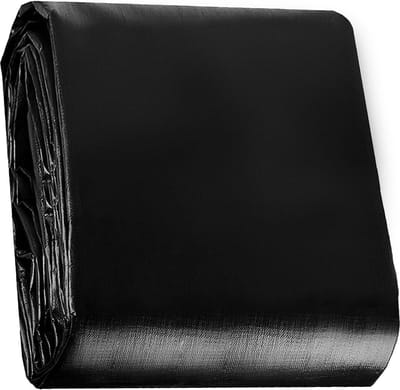 Waterdicht Afdekzeil - Beschermhoes Zeil - Bescherming Tuinmeubelen - Scheurvast PE-weefsel - 1.5x3M - Diepzwart