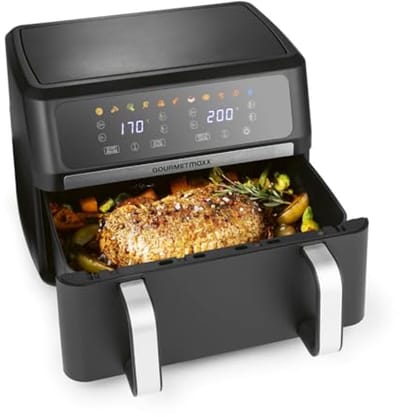 Airfryer 10L met Dual Zone en Touchscreen - Friteuse voor 8 Personen
