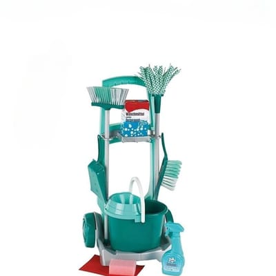 MMP® Schoonmaakkar - Poets Wagen - Schoonmaakkast - 29x24x60cm - Blauwgroen