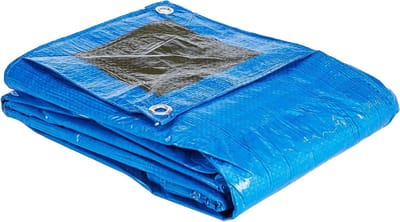 Zeildoek met oogjes - Presenning waterdicht - Bescherming buiten - Scheurvast en waterdicht - 2x10 meter - Blauw