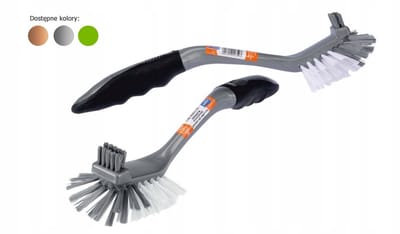 Ravi Platinum Serie - Afwasborstel - Zilver - Ergonomische Handgreep - Multicolor