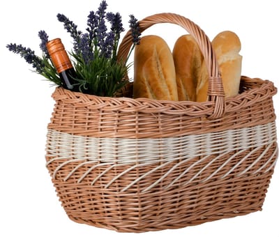 The Wicker Stories – Winkelmand met Handvat – Picknickmand | Rieten Mand voor Boodschappen & Picknick