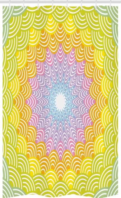 ABAKUHAUS Vischubben Doucheschort – 120x180 cm – stof – multicolor