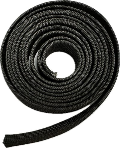 Premium Hittebestendige hoes Zwart tot 550 °C - 15 mm x 2.5m
