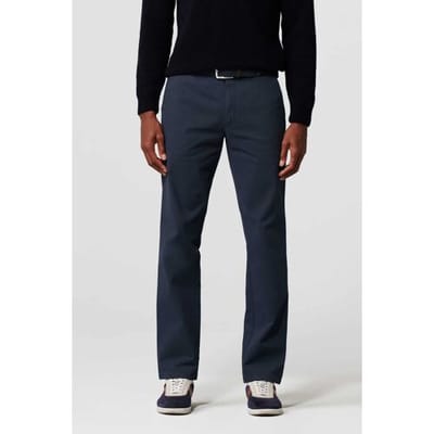Meyer Broek Bonn Subtle Structure Micro Twill Organic Cotton Fine Stretch Navy / male