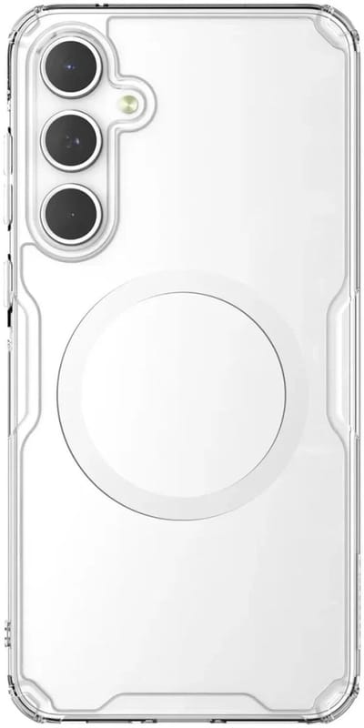 Nillkin Nature Pro Magnetic Hoesje Geschikt voor Samsung Galaxy A55 - Compatibel met MagSafe - Back Cover met Magneet - Wit