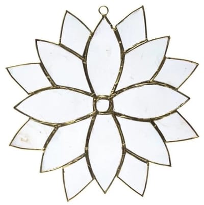 Raamhanger lotus capizschelpen