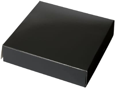 Taartdoos 19x19x8cm. Zwart 3st**