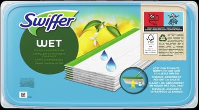 Swiffer Vochtige Vloerdoekjes - Vloerreiniger - Natte vloerdoekjes - 3 x 10stuks