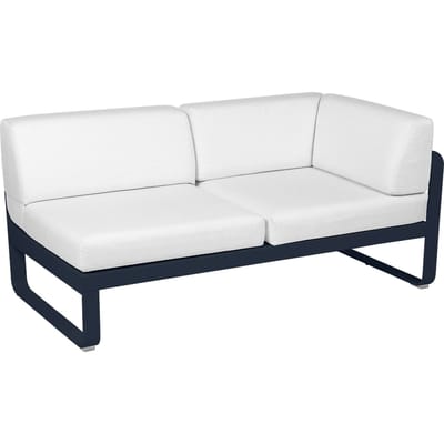 Fermob BELLEVIE hoekmodule rechts - 92 abyssblauw - 81 witgrijs