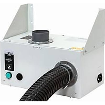 Ontluchtingsmodule voor asecos zuur- en alkalibasiskasten van de SL-UB serie, plaatstaal, B 200 x D 400 x H 200 mm, 230 V, 45 W, 50 Hz, 2400 tpm