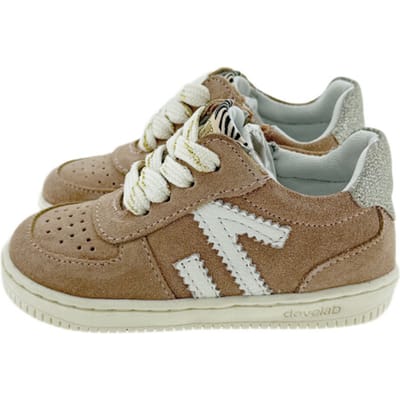 Develab - 44430 - Lage schoenenMeisjesKindersneakers - Kleur: Wit/beige - Maat: 24