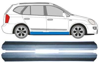 Reparatie dorpel voor Kia Carens 2006-2013 / Links + Rechts / Set