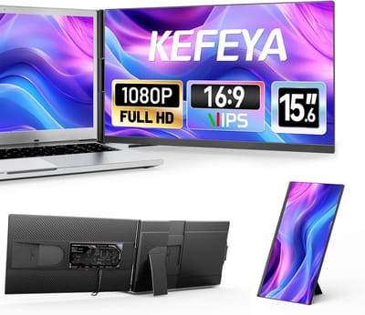 15.6 Inch FHD 1080P IPS Extenscherm voor Laptop - Plug & Play Monitor voor Mac, Windows, Android, Linux